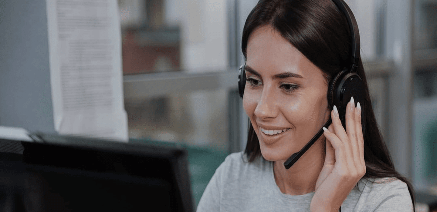 Professional with headset